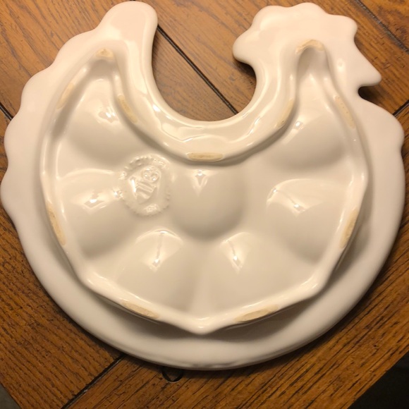 Vintage Egg Plate by Wächtersbach 70s Retro Design MCM Country House Style - Picture 3 of 6